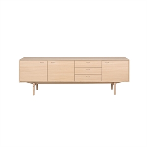 AERIS STOR SKÆNK - FINÉRET/MASSIV TRÆ - MÅL: 233 X 75 X 45 CM. - FLERE VARIANTER